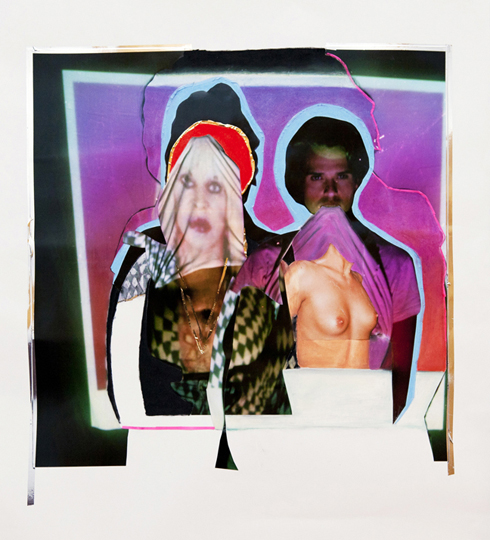 Pastel, c-print, tape (2012)